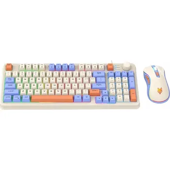 Klávesnice DRÁTOVÁ MYŠ HERNÍ PODSVÍCENÁ + MECHANICKÁ KLÁVESNICE