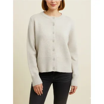 Dámský svetr Sinsay - Kardigan na knoflíky s příměsí vlny - béžová - 749IV-08X - 749IV-08X-L