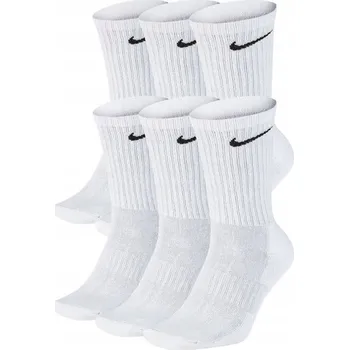 Pánské ponožky Pánské Ponožky Nike Cushioned 6 párů vel. 42-46 Dlouhé Bílé Bavlněné
