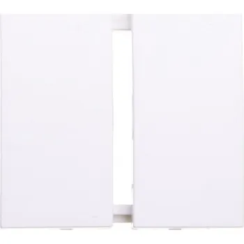 vypínač a zásuvka Dvojitý vypínač Berker 16231909 bílý