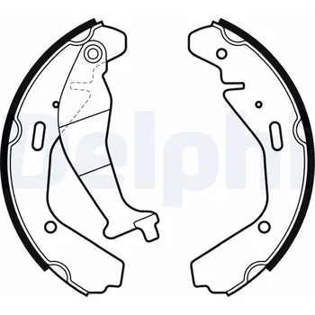 Brzdová čelist Sada brzdových čelistí DELPHI LS1990