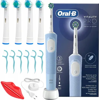 Elektrický zubní kartáček Elektrický zubní kartáček Oral-B Vitality 100 modrý s časovačem