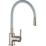 Dřezová stojánková baterie s ohebnou hubicí, nerez- šedá, FLEXO NI186FLNIG Eisl / Schuette
