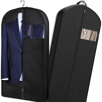 Obal na šaty Camerazar Černý nepromokavý organizér na oblečení do šatní skříně