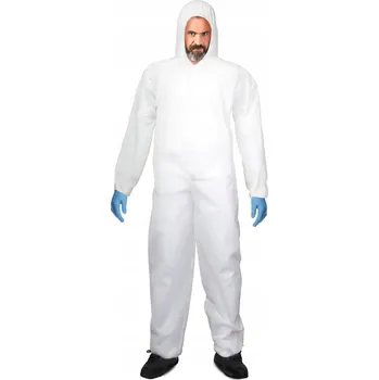 Pracovní obuv Kombinezon Ochranná Malířská Jednorázová LAHTI BÍLÁ 50g/M2 M