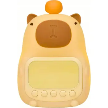 Lampička Budík Hodiny Kapybara Noční Lampa Stolní Časovač Odložené Buzení LED USB