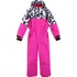 dívčí zimní kombinéza Dívčí zimní kombinéza tučňáci HA016 růžová, 128-134