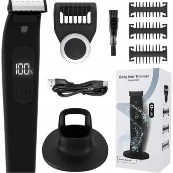 VODĚODOLNÝ HOLICÍ STROJEK ZASTŘIHOVAČ HOLENÍ TĚLA A INTIMNÍCH PARTIÍ S LED