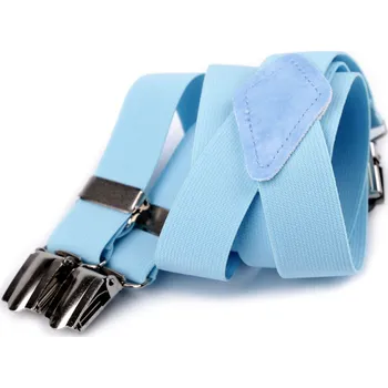 Kšandy Dětské šle jednobarevné, velké, 12 modrá světlá