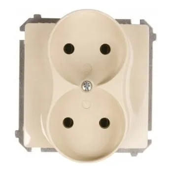 Elektrická zásuvka Elektrická Zásuvka zásuvka Kontakt-simon béžová