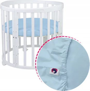 Prostěradlo Prostěradlo do postýlky Waldin 73 cm KOŁO pro kulatou postýlku Bavlna - Různé barvy