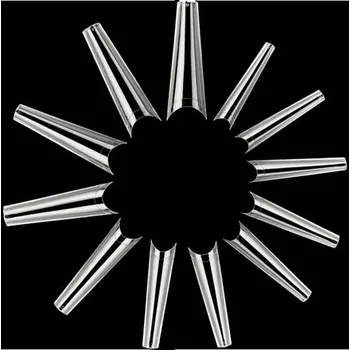 600 extra dlouhých nehtových špiček ve tvaru rakve, FIDDON XXL dlouhé umělé nehty ve tvaru rakve s