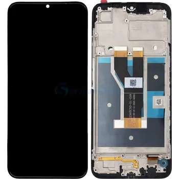 LCD display + dotyková deska + přední kryt pro Realme C63 4G, black
