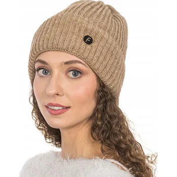 Čepice Béžová Zimní Čepice Beanie Klasická Sportovní Univerzální