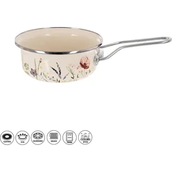 Hrnec Rendlík smalt MÁK smetanová/mix barev průměr 14 cm 1 l