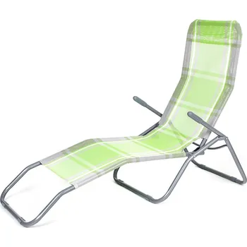 Zahradní lehátko lehátko skládací kov.142x60x96cm KOSTKA ZE, nosnost 100kg