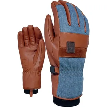 Rukavice LEVEL Pánské lyžařské rukavice Level Joker Jeans S MODRÁ