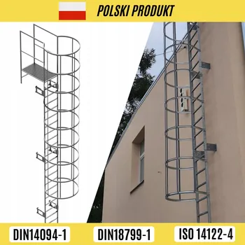 Žebřík NOUZOVÝ ŽEBŘÍK S KOŠEM A PRŮCHODEM PŘES PODKROVÍ 4,1 M POZINK