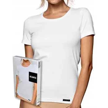 Dámské tričko ATLANTIC dámské tričko s krátkým rukávem BLV tričko dámské bílé XXL