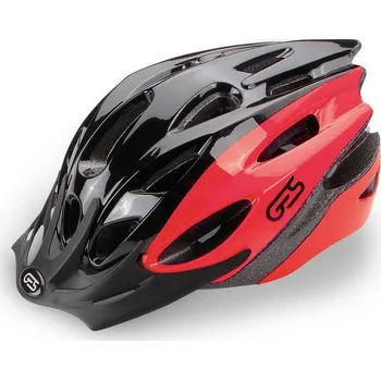 Cyklistická přilba GES Dětská cyklistická helma Ges Apache ČERNÁ|ČERVENÁ