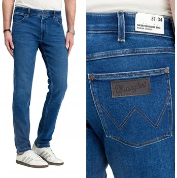 Pánské džíny Wrangler Greensboro pánské džíny rovného střihu, velikost 30/32