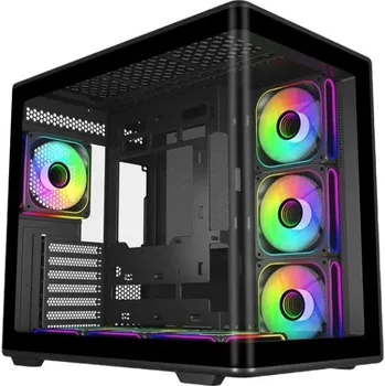 PC skříň Cooler Master case Elite 600, ATX, Průhledná bočnice, 7x 120mm ARGB Fan, Černá E600-KGNN-S02