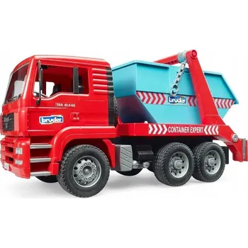 autíčko Nákladní auto MAN TGA s kontejnerovým nosičem Bruder 02741