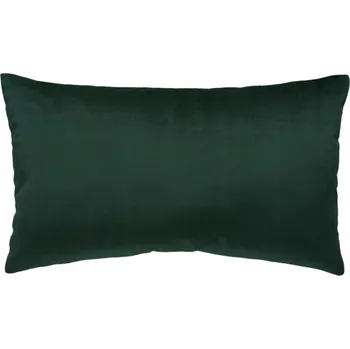 Povlak na polštářek Dekorativní sametový povlak na polštář tmavě zelený, lahvově zelený zeleň