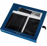 Pánská dárková sada: kožená peněženka, pouzdro a klíčenka 4U CAVALDI ZECAV-03