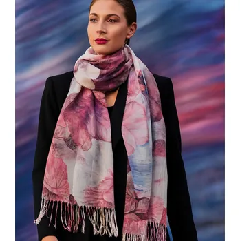 Šátek Agrafka šátek s květinami – polyester