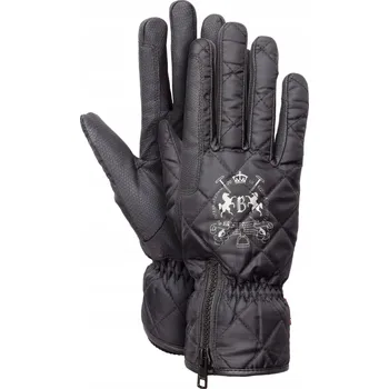 Jezdecké rukavice Jezdecké rukavice Horze Onyx Zimní černé, vel. 6