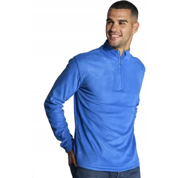 Pánská mikina Mikina fleecová pánská s krátkým zipem MICRO POLAR lehká na lyže XS