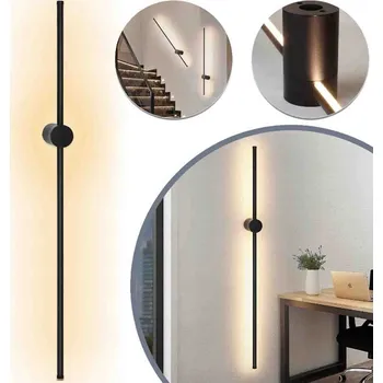 Nástěnné svítidlo Černé LED nástěnné svítidlo s pohybovým senzorem 9 W 160 lm