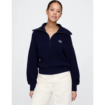 Dámský svetr GAP Polo svetr s logem - Dámské GAP černá 3271743