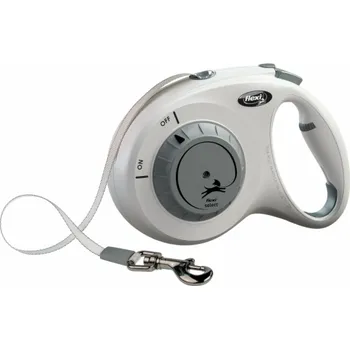 Flexi Vodítko Select M pásek 7m světle šedé