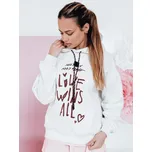 Dámská mikina oversize s kapucí LOVEWILL BY1469 Barva: Světle Šedá, Velikost: ONE SIZE