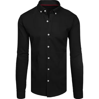 Pánská košile Pánská elegantní košile DX2642 Barva: Černá, Velikost: 3XL
