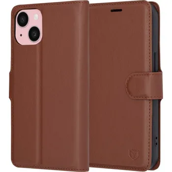 Pouzdro na mobilní telefon Techsuit Leather Folio pro iPhone 15 hnědé