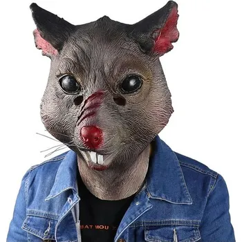 Party dekorace shayulajiao krysí maska Realistická latexová celohlavová maska s hororovou jizvou, strašidelný