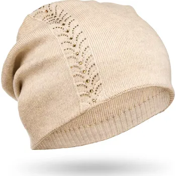 Čepice Dámská klasická čepice Peterson PTN HAT-03 z vlněné směsi v béžová barvě