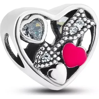 Přívěsek Stříbrný přívěsek srdce se šípem PETERSON CHP-009