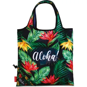Nákupní taška Nákupní skládači taška PUNTA Tropical Black
