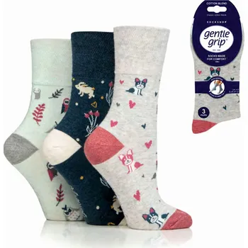 Dámské ponožky Ponožky Gentle Grip vícebarevné bavlněné 37-41