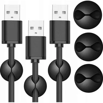 kabelová chránička ORGANIZÉR x3 DRŽÁK SVORKA KLIP NA KABELY