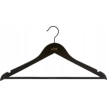 Věšák Šatní ramínko dřevěný 5five Simply Smart černý