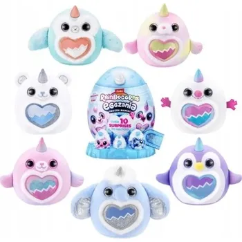 plyšák Sada ZURU Rainbocorns Eggzania Frozen Mania Snowbella Plyšový medvěd