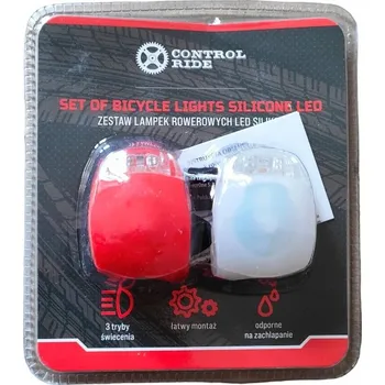 Cyklosvítilna SADA SILIKONOVÝCH LED SVĚTEL NA KOLO