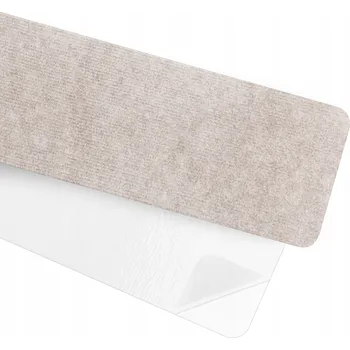 Nášlap na schod Schodový kobereček samolepicí, protiskluzový rovný 76x20 cm, krémový 15 ks