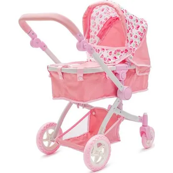 Kočárek pro panenku Kočárek pro panenky 2v1 Baby Mix Sophie pink (Poškozený obal)