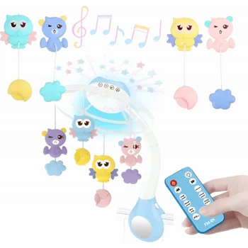 Kolotoč nad postýlku Tiny Love Kolotoč s projektorem 3v1 modrý